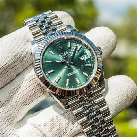 green dial rolex datejust jubilee 41mm|Rolex Datejust blue dial 41mm.